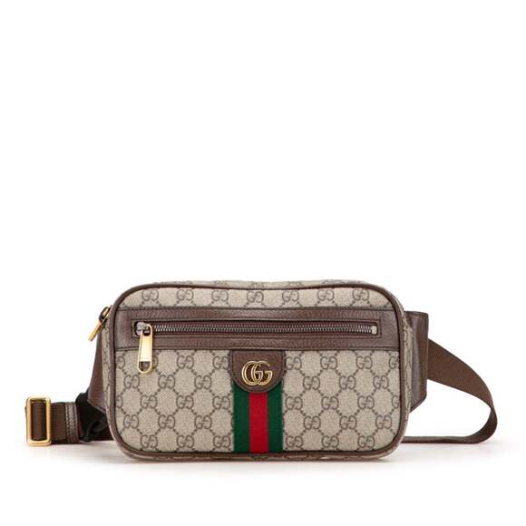 GUCCI Brown Leather Hobo Bag